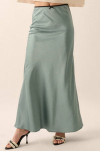 Silken Dreams Bias-Cut Satin Maxi Skirt - ShopPromesa