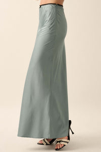 Silken Dreams Bias-Cut Satin Maxi Skirt - ShopPromesa