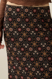 Bejeweled Blooms Floral Mesh Maxi Skirt - ShopPromesa