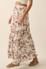 Blooming Breeze Asymmetrical Tiered Maxi Skirt - ShopPromesa