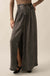 Softest Storm Acid-Wash Denim Buttoned Maxi Skirt - ShopPromesa