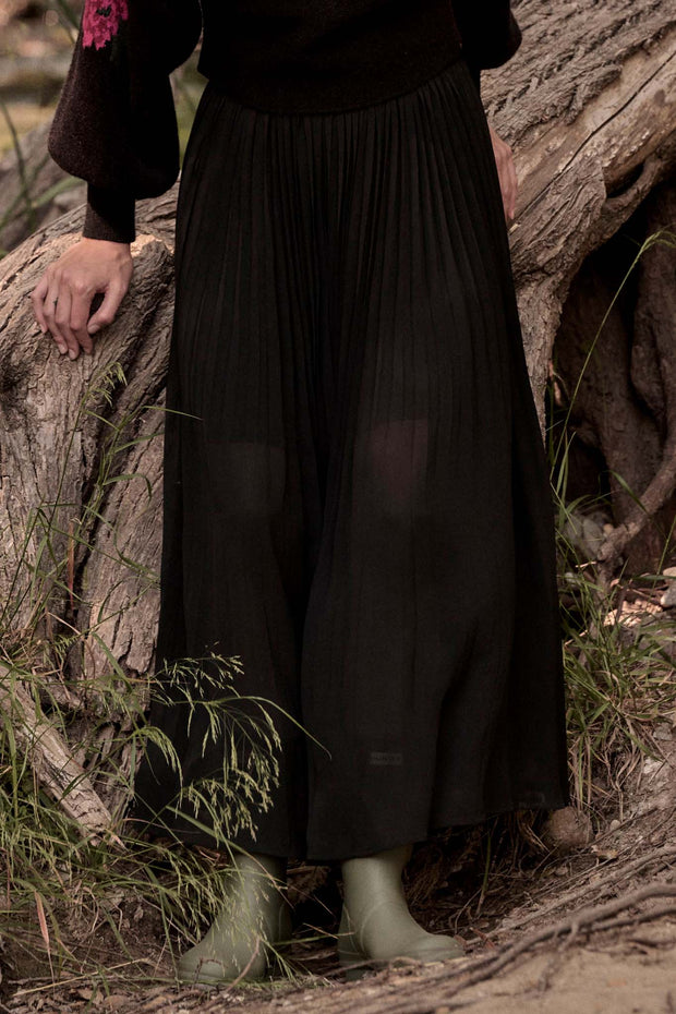 Longing for Love Accordion Pleated Maxi Skirt