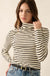 Inside the Lines Striped Turtleneck Top - ShopPromesa