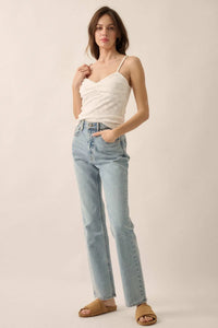 Pure Petals Floral Jacquard Ruched Cami Top - ShopPromesa