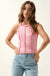 Live Loud Exposed-Seam Waffle Knit Tank Top - ShopPromesa