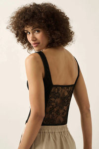 Delicate Blooms Floral Lace Bustier Corset Top - ShopPromesa