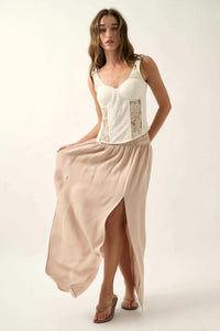 Delicate Blooms Floral Lace Bustier Corset Top - ShopPromesa