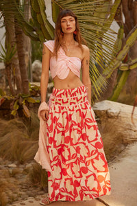 Cabana Dreams Striped One-Shoulder Bandeau Top - ShopPromesa