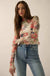 In Bloom Floral Mesh Mock-Neck Thumbhole Top - ShopPromesa