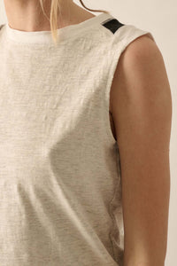 Easy Fit Colorblock Sleeveless Muscle Tee - ShopPromesa