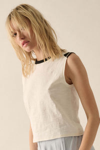 Easy Fit Colorblock Sleeveless Muscle Tee - ShopPromesa