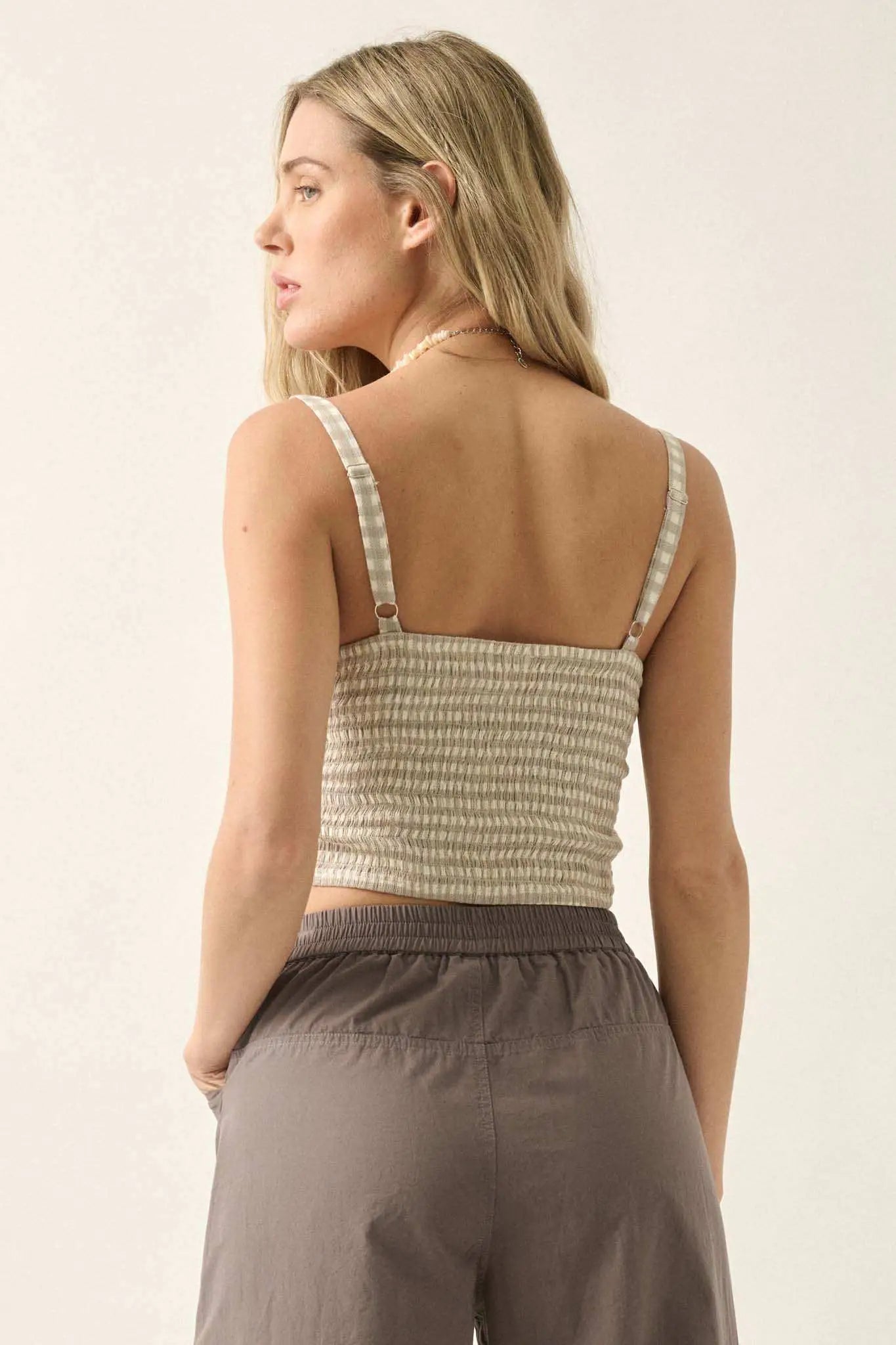 Sweetly Sultry Gingham Bustier Corset Top Sweetly Sultry Gingham Bustier Corset Top