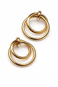 Napa Gold-Dipped Layered Hoop Dangle Earrings - ShopPromesa
