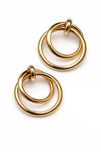 Napa Gold-Dipped Layered Hoop Dangle Earrings - ShopPromesa