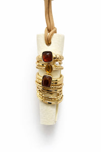 Mendocino Twelve-Piece Assorted Gold Ring Set - ShopPromesa