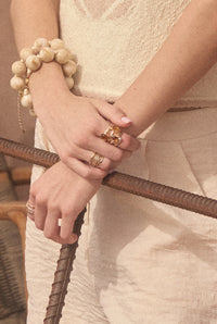 Mendocino Twelve-Piece Assorted Gold Ring Set - ShopPromesa