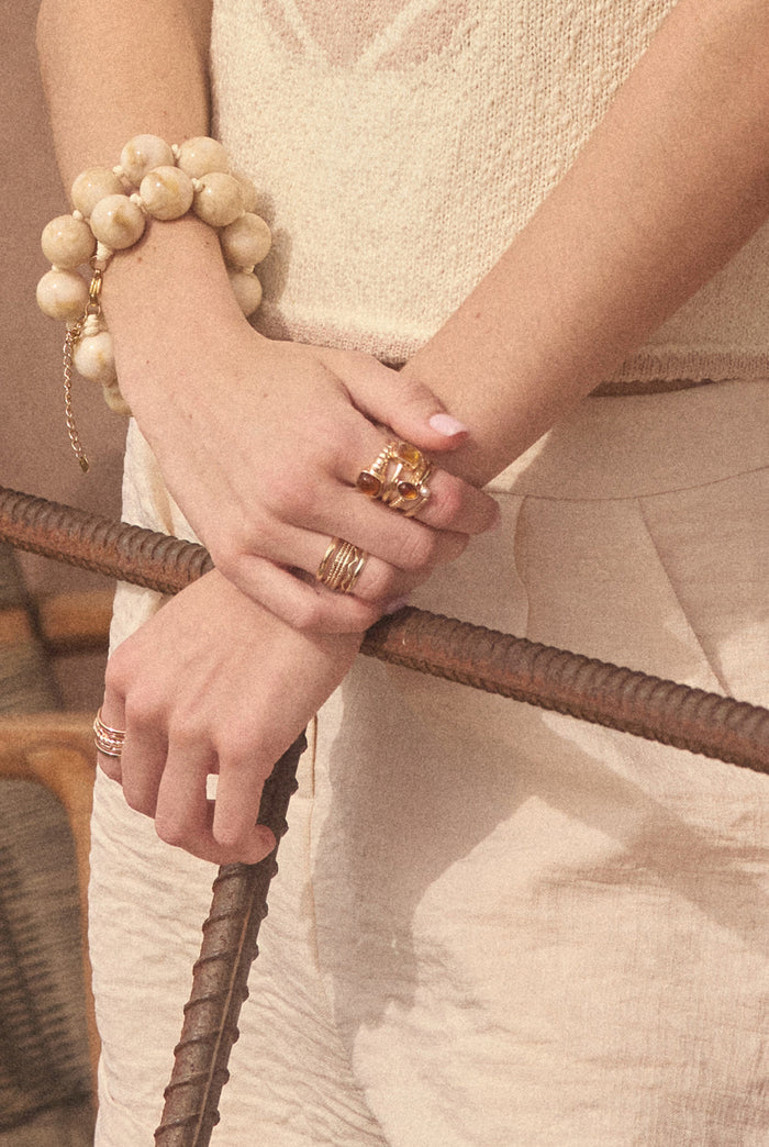 Mendocino Twelve-Piece Assorted Gold Ring Set - ShopPromesa