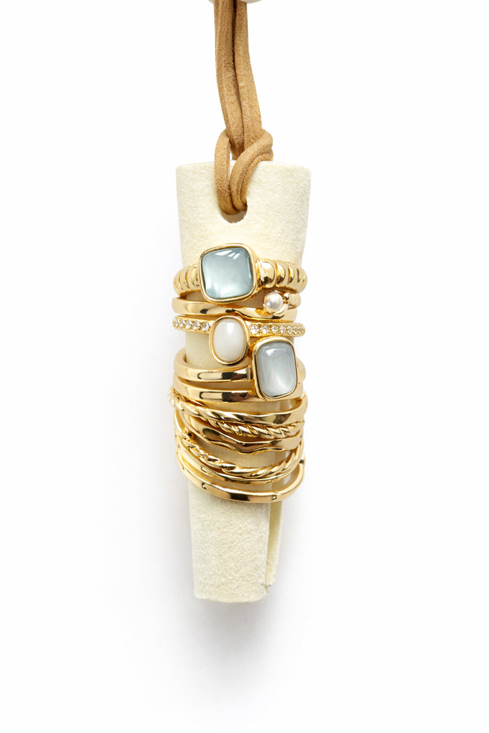 Cleone Twelve-Piece Assorted Gold Ring Set - ShopPromesa