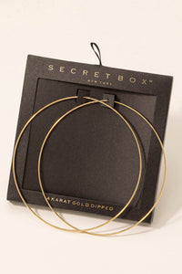 Figueroa Gold-Dipped Large Infinity Hoop Earrings - ShopPromesa