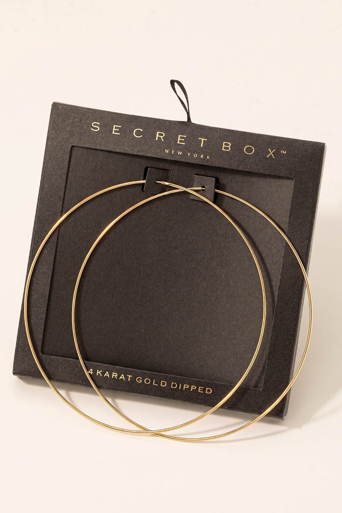 Figueroa Gold-Dipped Large Infinity Hoop Earrings - ShopPromesa