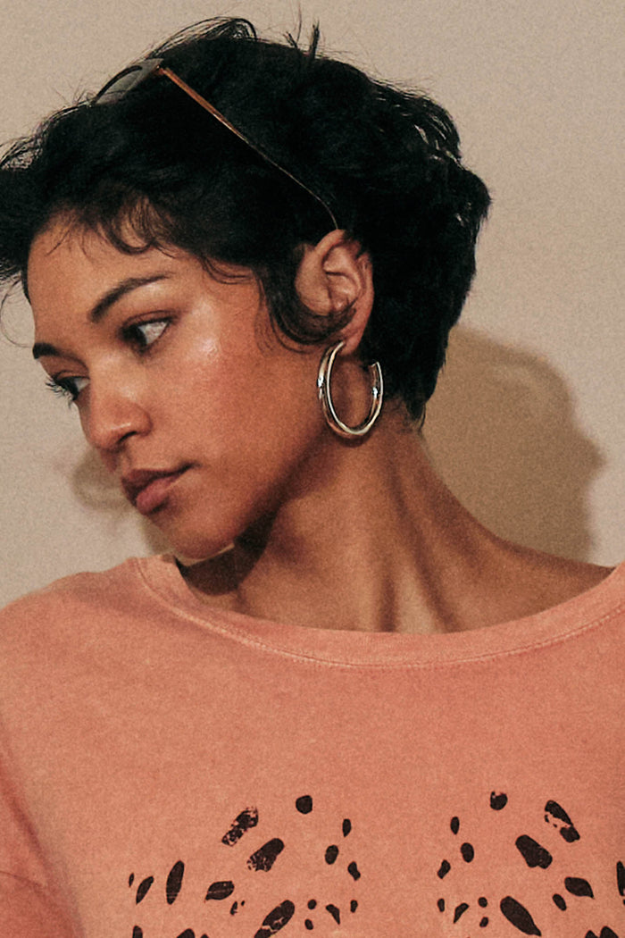 Avondale White Gold-Dipped Hoop Earrings - ShopPromesa