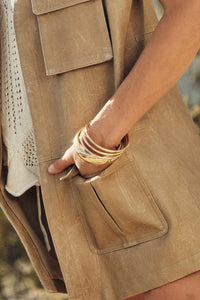 Miramonte Five-Piece Gold Bangle Set - ShopPromesa