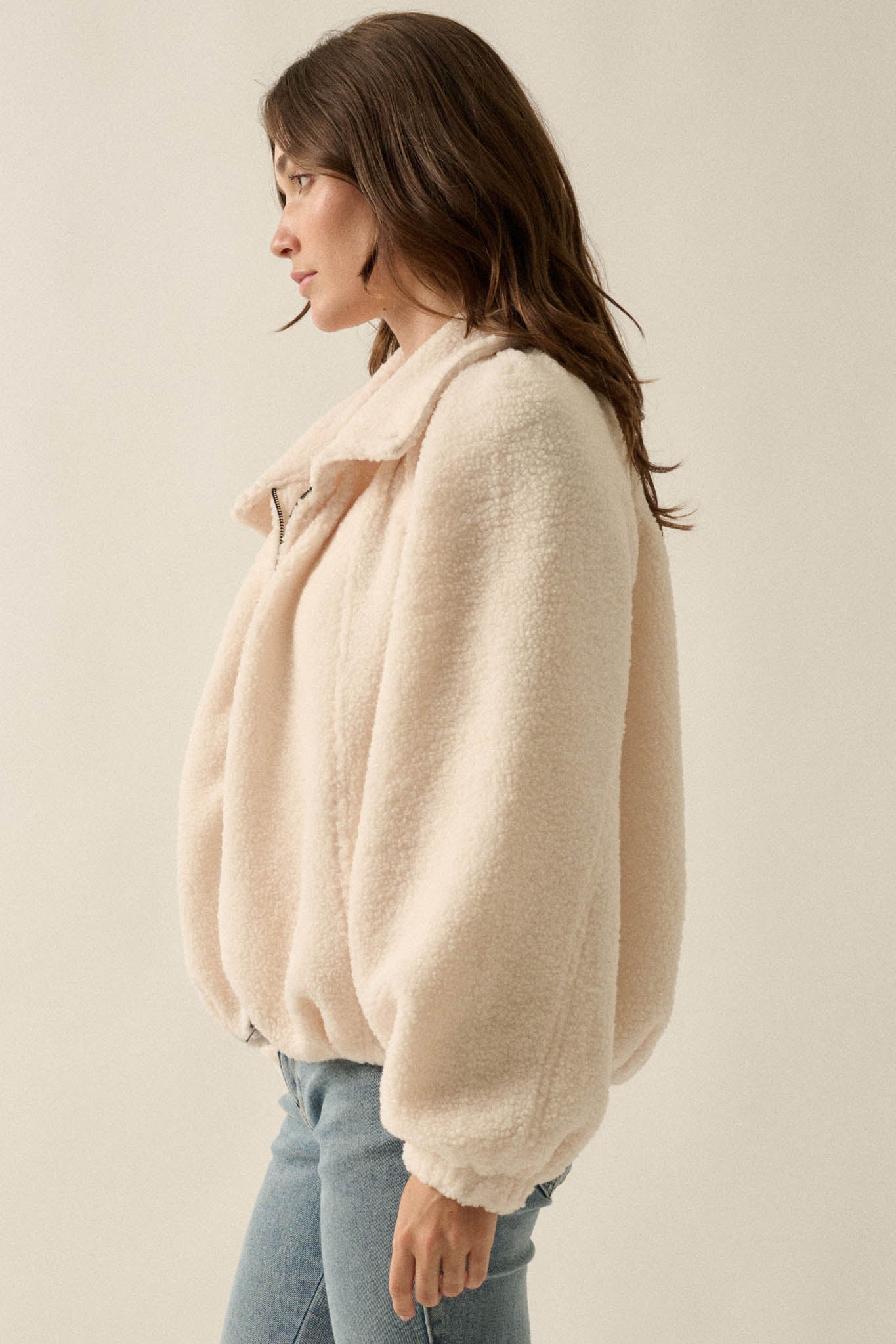 Getting Warmer Fleece Funnel-Neck Zip-Up Jacket - ShopPromesa