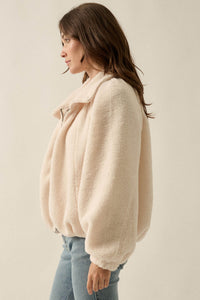 Getting Warmer Fleece Funnel-Neck Zip-Up Jacket - ShopPromesa