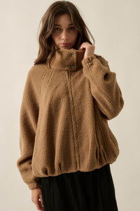 Getting Warmer Fleece Funnel-Neck Zip-Up Jacket - ShopPromesa