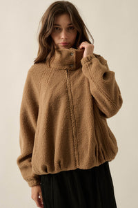 Getting Warmer Fleece Funnel-Neck Zip-Up Jacket - ShopPromesa