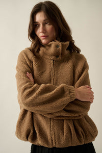 Getting Warmer Fleece Funnel-Neck Zip-Up Jacket - ShopPromesa