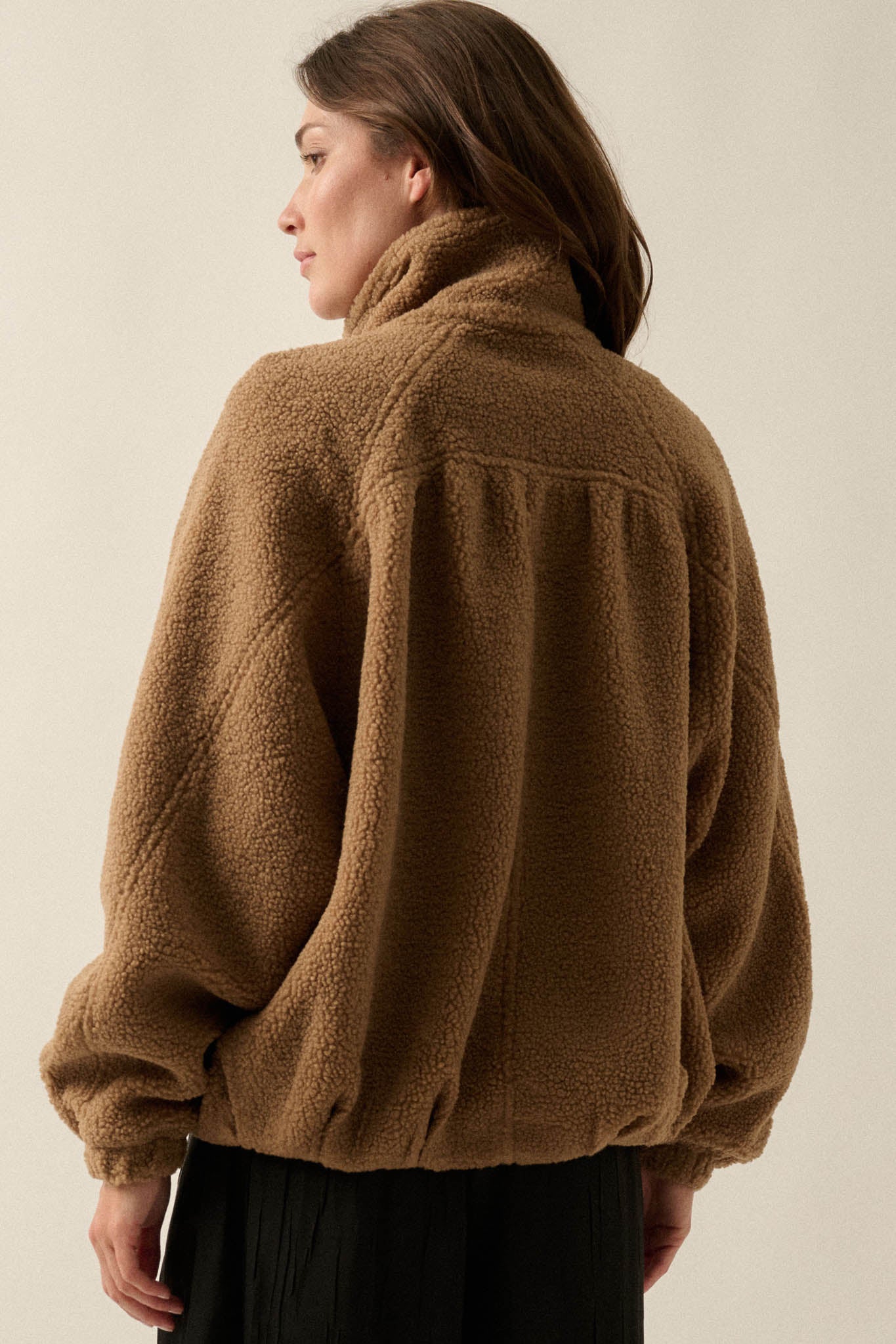Getting Warmer Fleece Funnel-Neck Zip-Up Jacket - ShopPromesa
