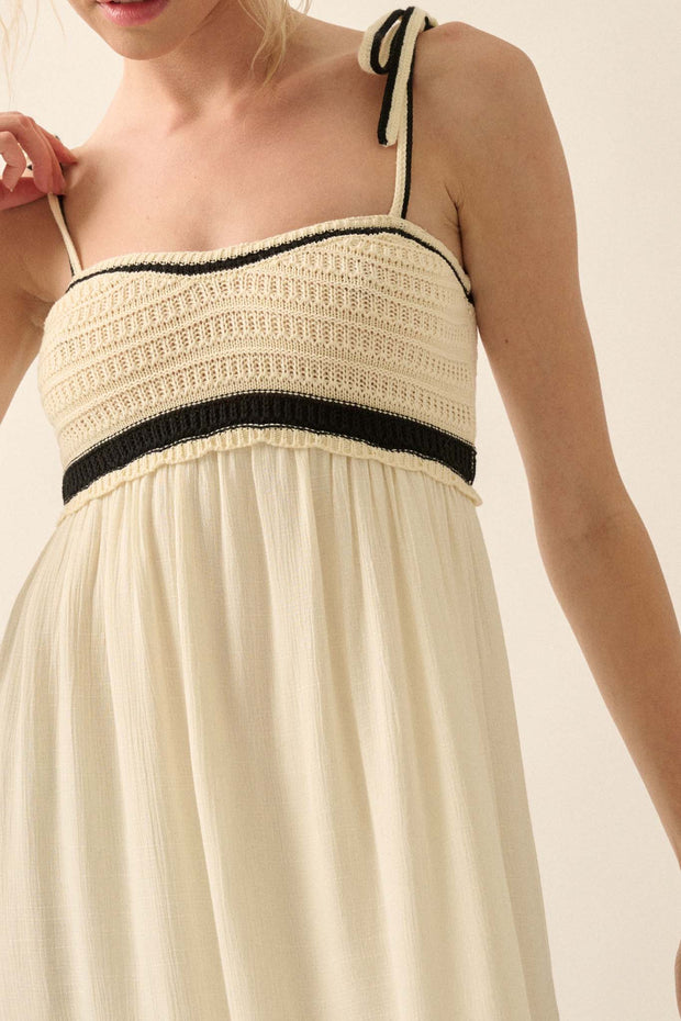 Call Me Darling Crochet Bodice Maxi Dress - ShopPromesa