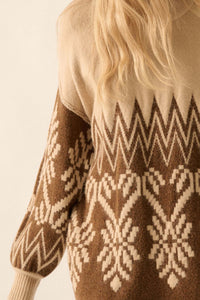 Peak Perfection Alpine Knit Mini Sweater Dress - ShopPromesa