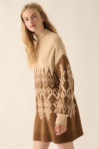 Peak Perfection Alpine Knit Mini Sweater Dress - ShopPromesa