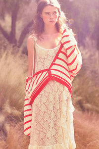 Dream of You Sheer Ruffled Floral Lace Midi Dress - ShopPromesa