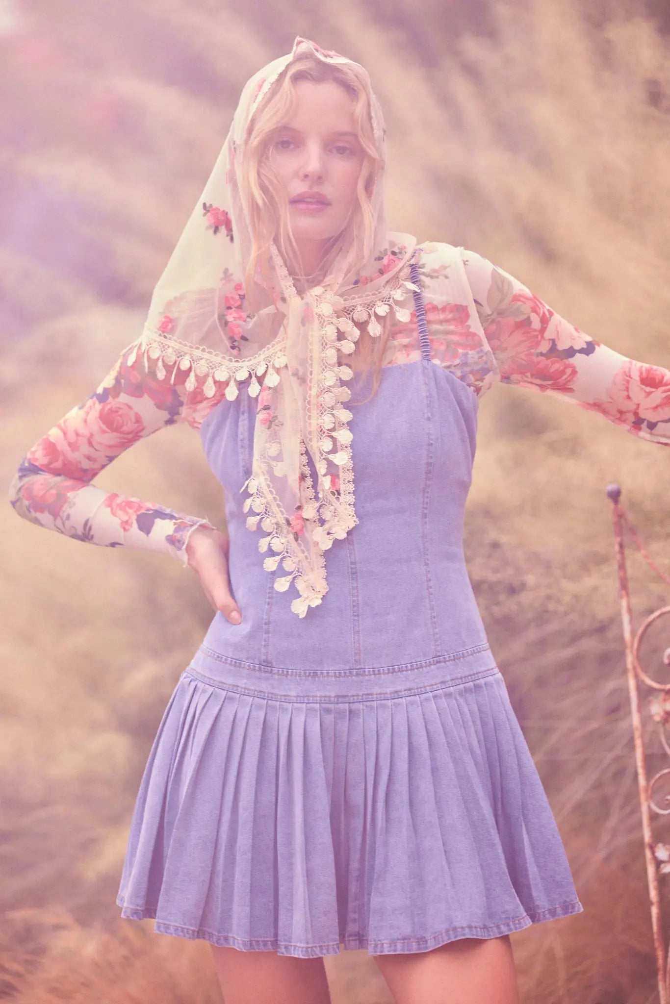 Blue Me Away Denim Drop-Waist Cami Mini Dress Dark Denim / S Blue Me Away Denim Drop-Waist Cami Mini Dress Dark Denim / S