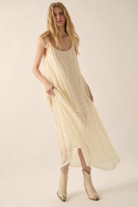 Heaven Knows Paneled Lace Maxi Slip Dress - ShopPromesa