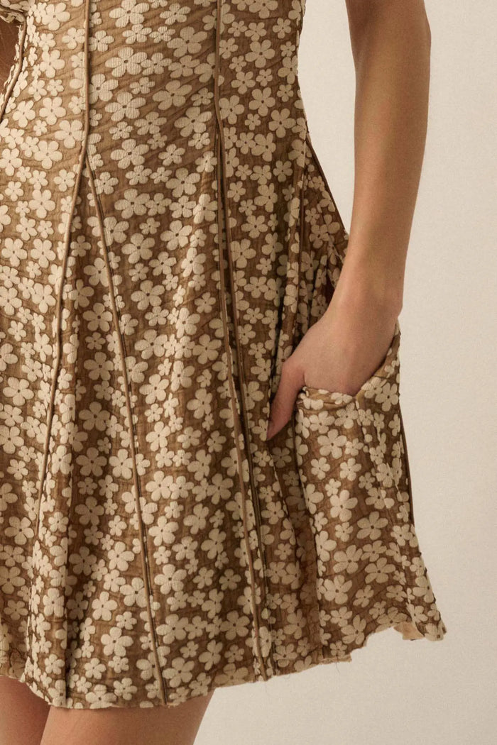 Grown Girl Strapless Floral Godet Mini Dress - ShopPromesa