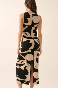 Fantastic Flora Floral Jacquard Maxi Sweater Dress - ShopPromesa