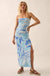 Tropical Chill Floral Strapless Maxi Sweater Dress - ShopPromesa