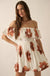Bold Beauty Floral Off-Shoulder Flounce Mini Dress - ShopPromesa