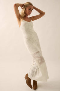 Passionate Petals Floral Lace Halter Maxi Dress - ShopPromesa