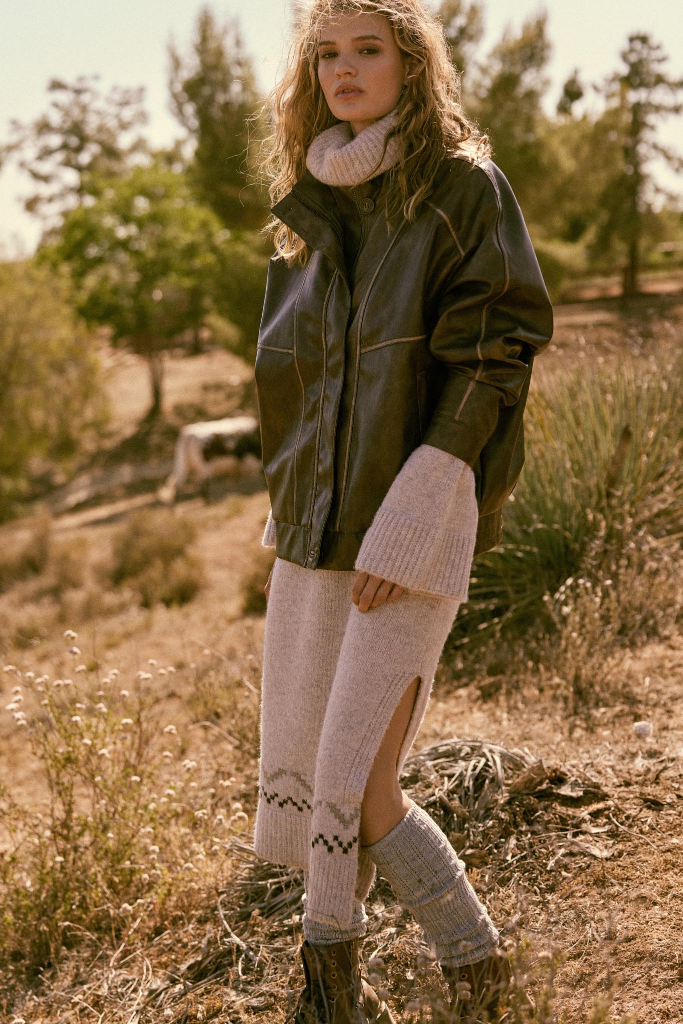 Mountain High Alpine-Knit Midi Sweater Dress - ShopPromesa