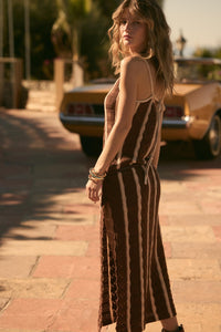 In My Lane Striped Crochet-Knit Midi Slip Dress - ShopPromesa