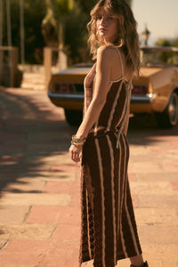 In My Lane Striped Crochet-Knit Midi Slip Dress - ShopPromesa