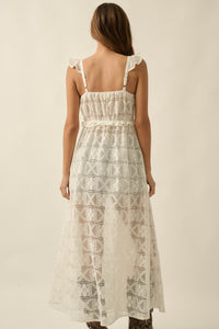 Kindred Spirit Crochet Lace Layering Midi Dress - ShopPromesa