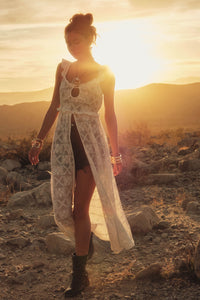 Kindred Spirit Crochet Lace Layering Midi Dress - ShopPromesa