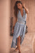Beautiful Breeze Denim Halter Wrap Maxi Dress - ShopPromesa