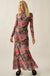 Joyful Blooms Floral Mesh Thumbhole Maxi Dress - ShopPromesa